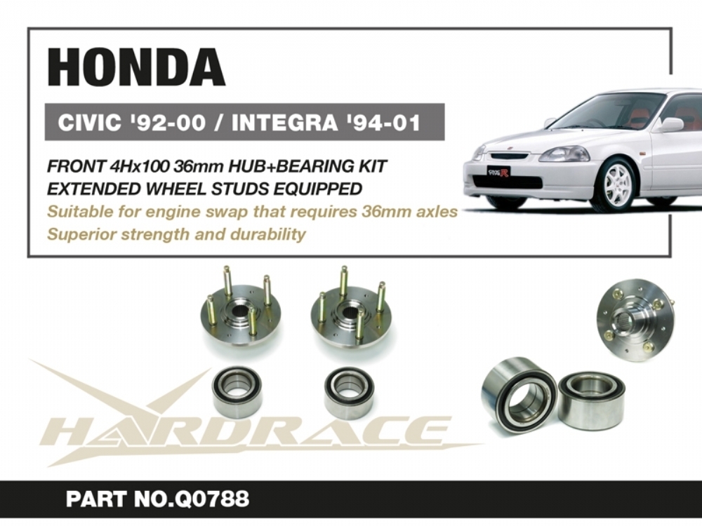 1.6 Coupe, Sedan & Hatchback LX, SI with ABS 8USAUTO Pair Front Left and Right Wheel Hub and Bearing fit 1992 1993 1994 1995 1996 1997 1998 1999 2000 Honda Civic 