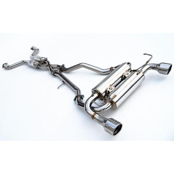 INVIDIA GEMINI CAT BACK EXHAUST W/SS ROLLED TIPS - NISSAN 370Z Z34