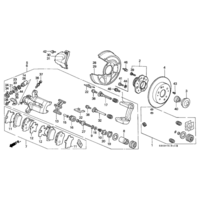 OEM HONDA CALIPER REBUILD KIT DC2 DC5  INTEGRA EK9 EP3 CIVIC TYPE R REAR