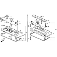 OEM HONDA USDM DC2 TYPE R RED VALVE COVER 