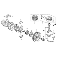 OEM HONDA K20A 86MM PISTON RING (STD)
