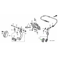 OEM HONDA THROTTLE PEDAL REPLACEMENT RUBBER COVER