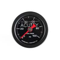 ACUITY 100 PSI FUEL PRESSURE GAUGE - SATIN BLACK