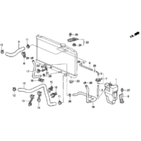 OEM HONDA DC2 B18C UPPER COOLANT HOSE