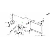 OEM HONDA RUBBER UPPER RADIATOR HOSE AP1/AP2 S2000 F20C