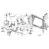 OEM HONDA RUBBER UPPER RADIATOR HOSE FD2 CIVIC TYPE R