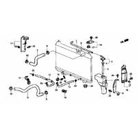 OEM HONDA DC2 B18C LOWER COOLANT HOSE