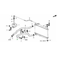 OEM HONDA RUBBER LOWER RADIATOR HOSE AP1/AP2 S2000 F20C