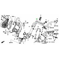 OEM HONDA WATER INLET BYPASS HOSE K20A