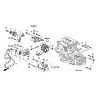 OEM HONDA K20A IDLER PULLEY BRACKET EP3 TYPE R
