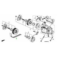 OEM HONDA ACCORD EURO CL9 K24A3 AUXILARY BELT WITH A/C