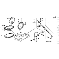 OEM HONDA EG EK CIVIC ANTENNA BLOCK OFF PLATE