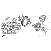 OEM HONDA K20A DC5 EP3 TYPE R 4.785 FINAL DRIVE RING GEAR ONLY