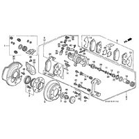 OEM HONDA 4X100 REAR BRAKE PADS