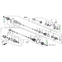 OEM HONDA INNER CV BOOT KIT HONDA INTEGRA DC2