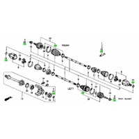 OEM HONDA OUTER CV BOOT KIT HONDA INTEGRA DC2