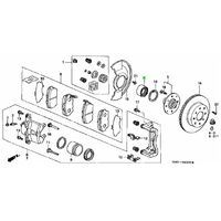 OEM HONDA D/B SERIES FRONT WHEEL BEARING 262MM ROTOR