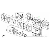 OEM HONDA D/B SERIES FRONT WHEEL HUB 262MM ROTOR (32MM)