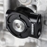 T7 DESIGN HONDA K20 K24 REMOTE OIL FILTER TAKE OFF PLATE