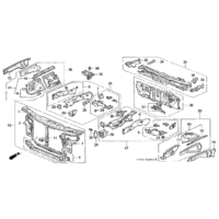 OEM HONDA DC2 INTEGRA FRONT BULKHEAD RADIATOR SUPPORT