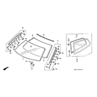 OEM HONDA EK CIVIC WINDSCREEN SURROUND GROMMET