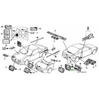 OEM HONDA DC2 INTEGRA TYPE R REAR-R DECAL TYPE 3