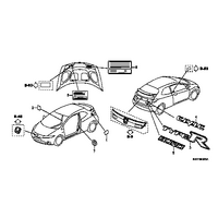 OEM HONDA FN2 CIVIC REAR BADGE (CIVIC)