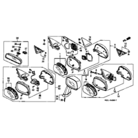OEM HONDA EG MIRROR BLOCK OFF RHS