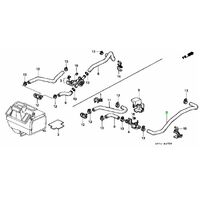 OEM HONDA B18C DC2 INTEGRA TYPE R HEATER INLET HOSE