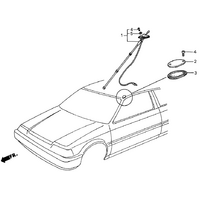OEM HONDA ANTENNA BLOCK OFF PLATE SCREW