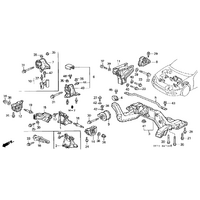 OEM HONDA DC2 INTEGRA B18C GEARBOX TORQUE MOUNT BRACKET BOLT (12X64)