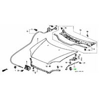 OEM HONDA EF/EG/EK CIVIC DC2 INTEGRA BONNET STAY CLIP