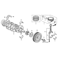 OEM HONDA K20 & K24 CRANK KEY WAY