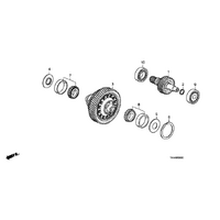 OEM HONDA TAPERED DIFFERENTIAL BEARING (45X80X21) FK8 FL5 CIVIC TYPE R