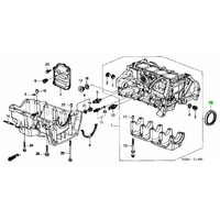 OEM HONDA REAR MAIN SEAL (80x98x10MM) GD1 GD3 JAZZ L13A L15A
