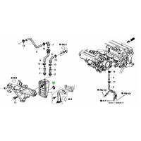 OEM HONDA B SERIES B16 B18 BLACK BREATHER CHAMBER BOX O-RING