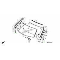 OEM HONDA FRONT WINSHIELD SIDE MOLDING CLIP INTEGRA DC2