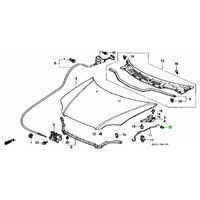 OEM HONDA BONNET HOOD PROP PIVOT GROMMET