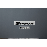 SPOON SPORTS TEAM STICKER, BLACK [200/100mm]