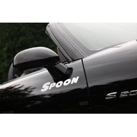SPOON SPORTS TEAM STICKER, BLACK [300mm]