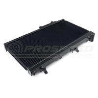 CSF RACING 2-ROW 42MM RACE SPEC ALUMINIUM RADIATOR BLACK FINISH SUBARU WRX & STI 08-21/FXT 08-13/LGT 04-09