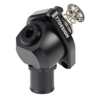 T7 DESIGN K24 K20Z4 BILLET THERMOSTAT HOUSING MATTE BLACK 32MM