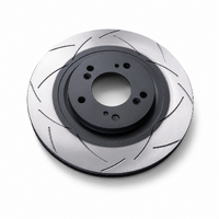 DBA T2 STREET SERIES SLOTTED FRONT BRAKE ROTORS 262MM HONDA JAZZ GK