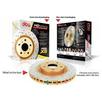 DBA 4000 XS CROSSDRILLED/SLOTTED - HONDA CIVIC FD2-R 07+ FRONT PAIR - DBA42518XS