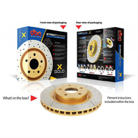 DBA STREET GOLD CROSS-DRILLED/SLOTTED - HONDA S2000 99-03 REAR PAIR - DBA483X