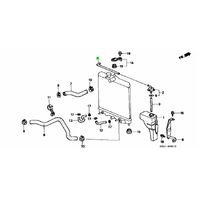OEM HONDA RADIATOR OVERFLOW RESERVOIR TANK KIT CIVIC EK