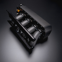 PRACWORKS HONDA K SERIES LOWERED INTAKE MANIFOLD MATTE BLACK