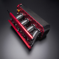 PRACWORKS HONDA K SERIES LOWERED INTAKE MANIFOLD POLISHED RED