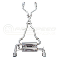 INVIDIA GEMINI CAT BACK EXHAUST W/SS ROLLED TIPS NISSAN 350Z Z33 02-09