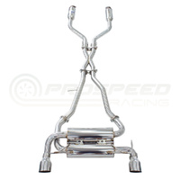 INVIDIA GEMINI CAT BACK EXHAUST W/SS STRAIGHT CUT TIPS NISSAN 350Z Z33 02-09